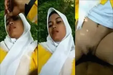 Gadis Desa Berjilbab Dientot Liar Di Hutan Lumer WOT HD
